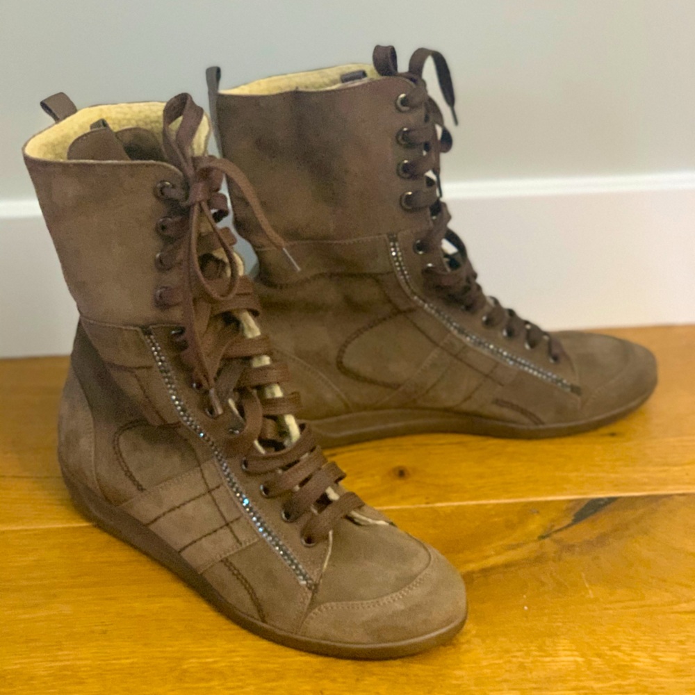 Brown Suede Ankle Boots